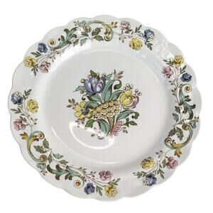 Vintage Booths England Bayonne 10.25" Dinner Plate c1930s Floral Bone China